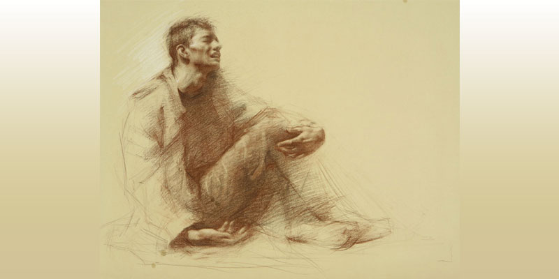 A special drawing from Juliette-Aristides, titled: Grief Juliette-Aristides, titled: Grief